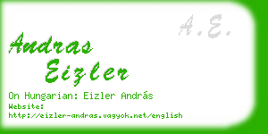 andras eizler business card
